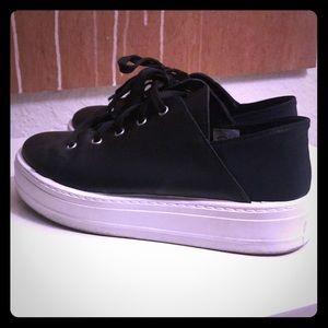 Steve Madden leather platform sneakers